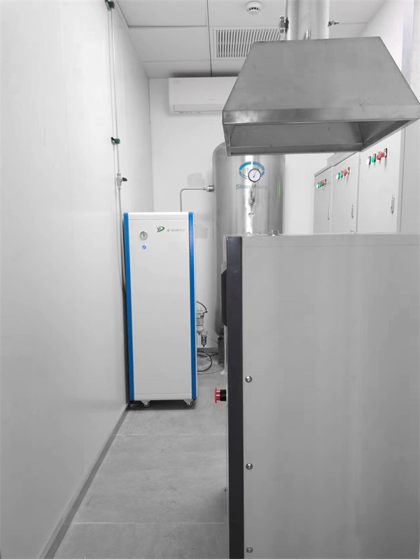 先頂集中供氣方案，低運營成本，壓力穩定，流速穩定的氣體供應